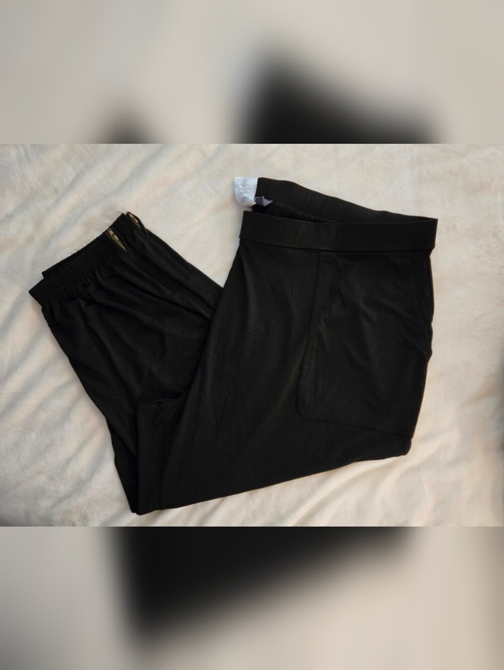 Lisa Rinna Collection Women's Black Dress Joggers